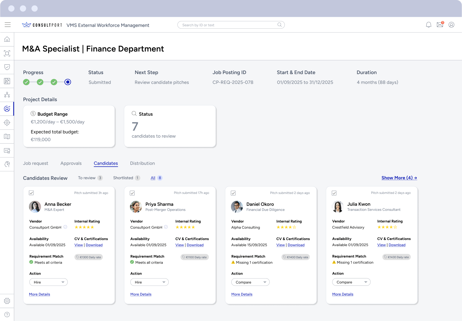 freelance management system feature 1